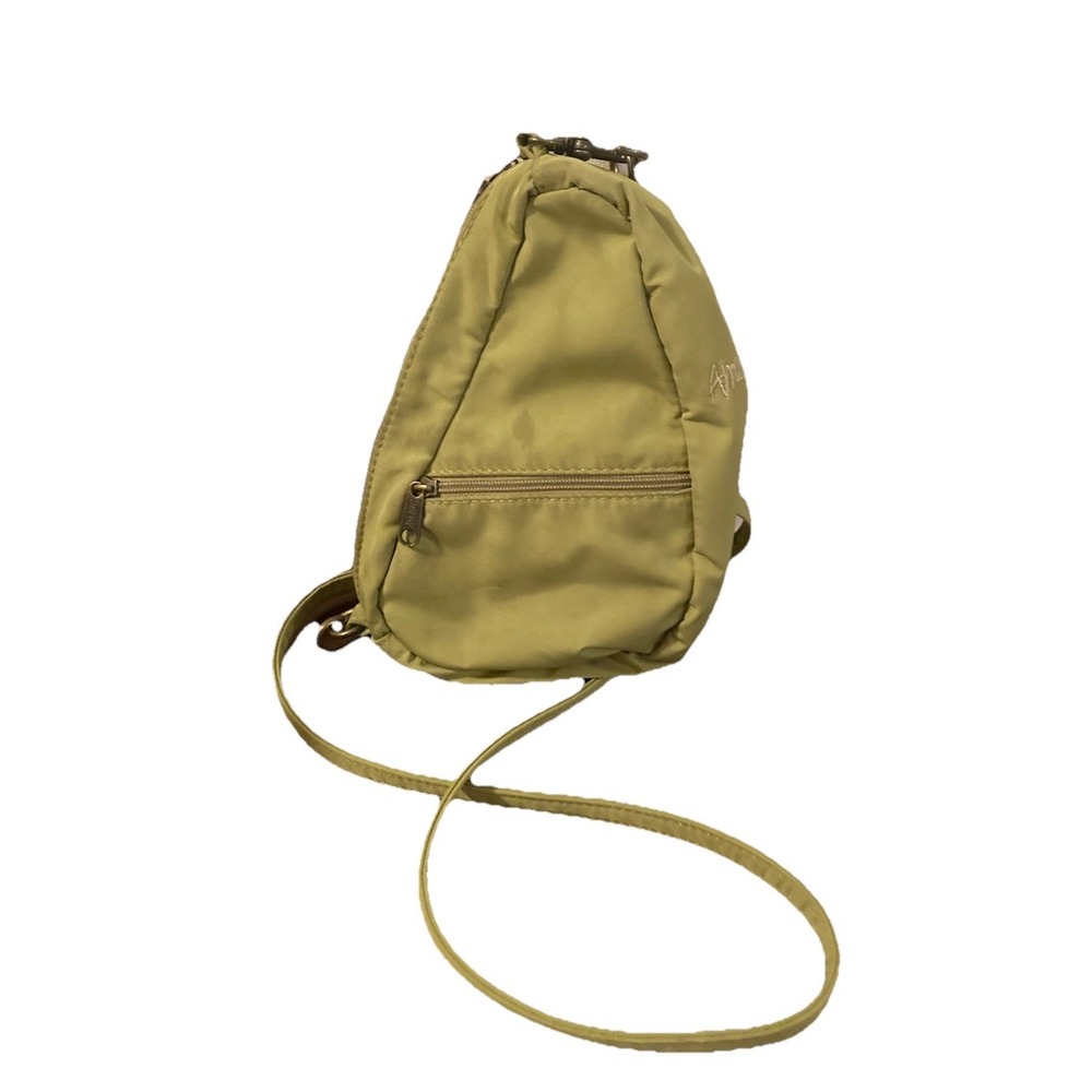 AmeriBag Mini‎ Baglett Crossbody Sling Bag Nylon Green Zip Travel Light Unisex